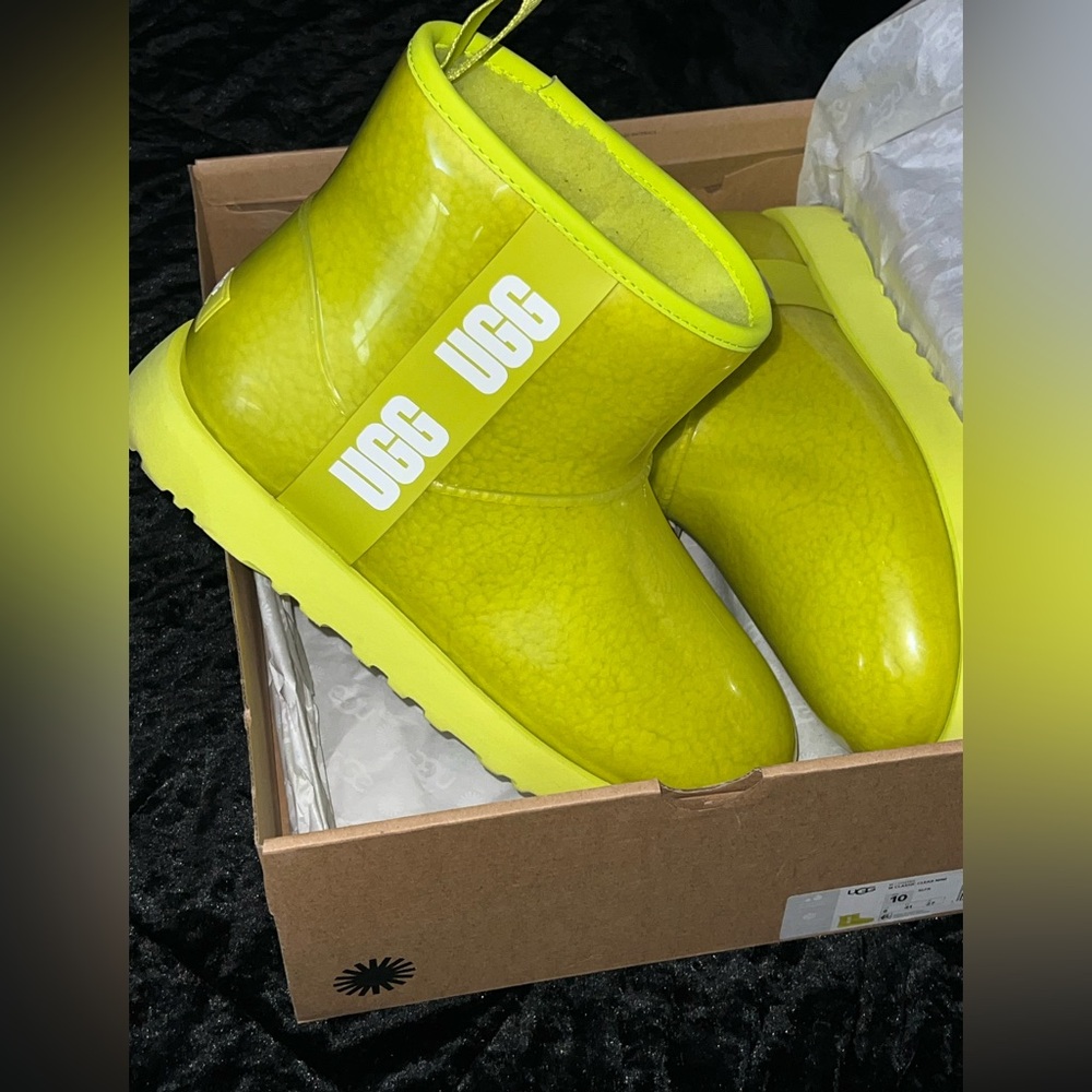 UGG Women Neon Yellow Boots